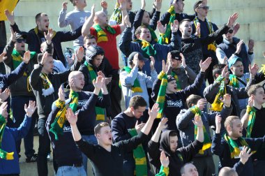 Chortkiv - Ternopil - Ukrayna - 8 Nisan 2017. Futbol kulübü 