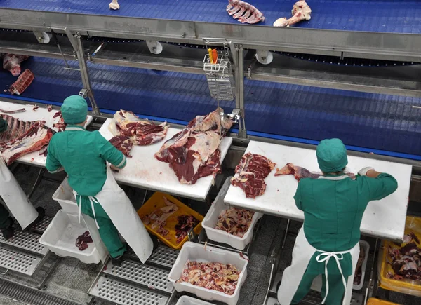 Rosokhach Ternopil Ucrania Mayo 2017 Tienda Cerró Empresa Deshuesado Carne — Foto de Stock
