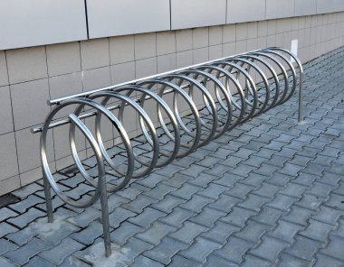 Modern tasarımı ile Bisiklet Park metal
