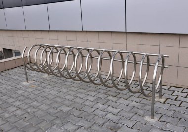 Modern tasarımı ile Bisiklet Park metal