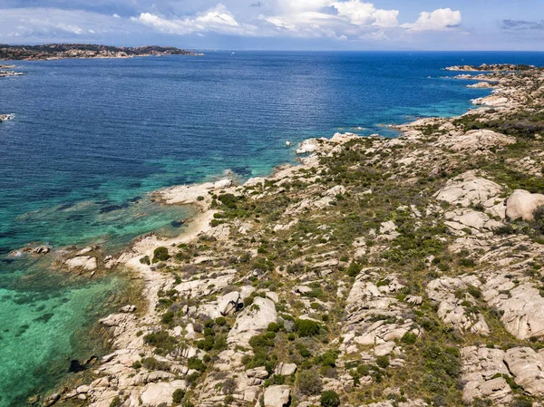 Drone Antenne Perspectief Archipel Van Maddalena Gelegen Noorden Van Sardinië — Stockfoto