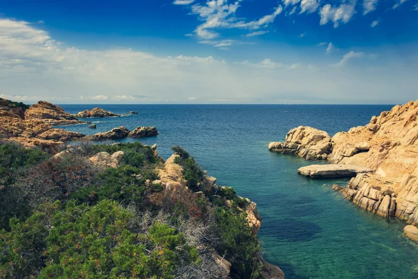 Increíble Paisaje Verano Con Aguas Cristalinas Color Turquesa Ambiente Con — Foto de Stock