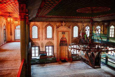 Bosna-Hersek 'in Travnik kentindeki Süslü Cami' nin güzel iç mekanı