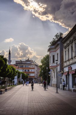 Bosna-Hersek 'in eski Travnik kentinin güzel mimarisi