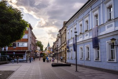 Bosna-Hersek 'in eski Travnik kentinin güzel mimarisi