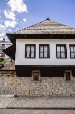 Bosna-Hersek 'in eski Travnik kentinin güzel mimarisi