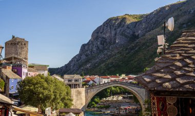 Eski şehir Mostar, Bosna, Zegovina