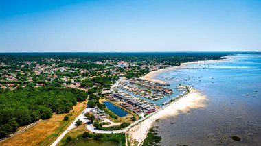 Andernos, Fransa 'daki güzel deniz manzarası