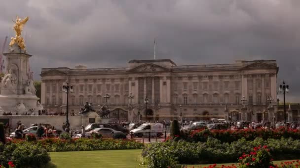 Časová Prodleva Buckinghamského Paláce Londýně Velká Británie — Stock video