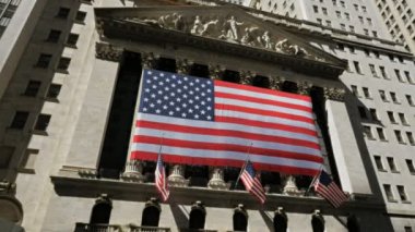 New York, New York, ABD 15 Eylül 2015: borsa new york City wall Street'te dış