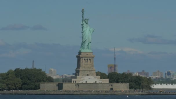 Statue Emblématique Liberté New York Etats Unis — Video
