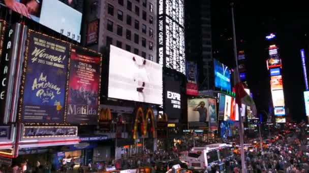Нью Йорк Нью Йорк Сша Вересня 2015 Широкий Кут Каструлю — стокове відео