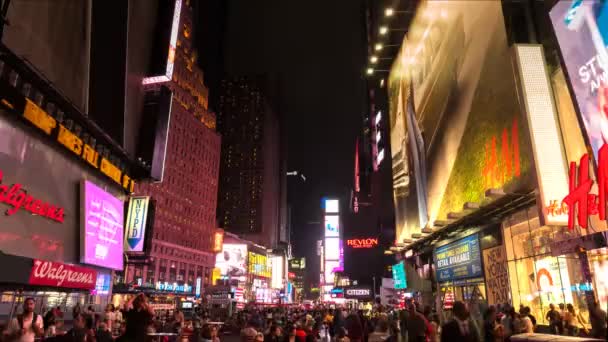 New York New York September 2015 Selang Waktu Wisatawan Dan — Stok Video
