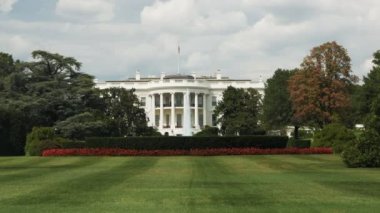 washington, DC'den Güney çim Beyaz Saray'da görünümünü