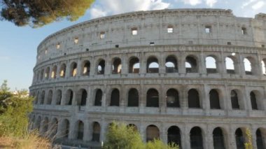 Kolezyum, Roma, İtalya, doğru atış kaydırma bir gün geniş açı