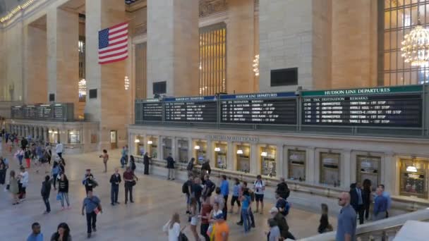 Nueva York Nueva York Usa Septiembre 2015 Las Tablas Salida — Vídeo de stock