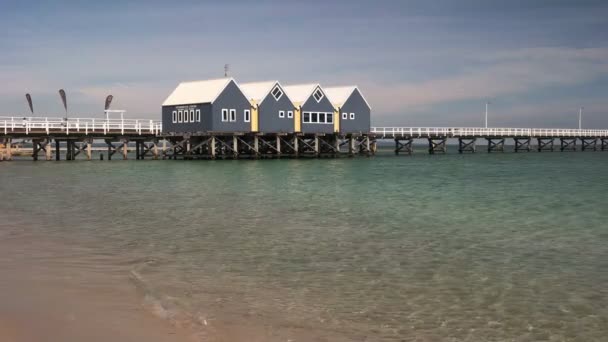 Busselton Western Australia Australia Noviembre 2015 Vista Matutina Del Embarcadero — Vídeos de Stock