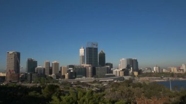 perth ve Kuğu Nehri, Batı Avustralya king's Park manzarası doğru atış kaydırma