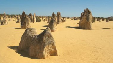 pinnacles, Batı Avustralya perth yakınındaki sıradışı kaya oluşumları