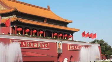 Tanrım ne kadar huzurlu tiananmen Meydanı, Pekin de kapısı yan görünüm kadar kapatın