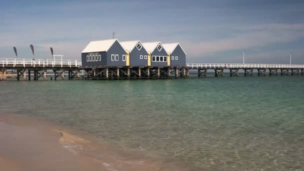 Busselton Austrália Ocidental Austrália Novembro 2015 Visão Matinal Molhe Busselton — Vídeo de Stock