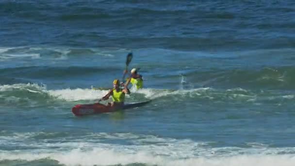 Alexandra Headland Queensland Australië April 2016 Verschillende Concurrenten Peddelen Een — Stockvideo