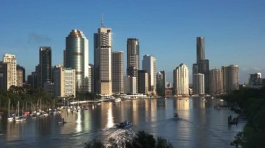 sabah görünüm Brisbane şehir kanguru üzerinden gidin