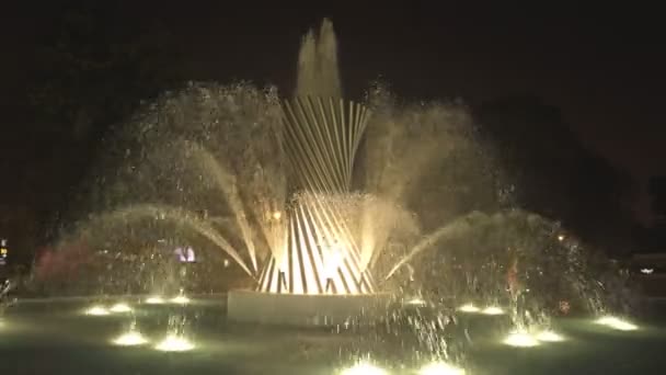 Lima Perù Giugno 2016 Fontana Della Vita Nel Parco Della — Video Stock