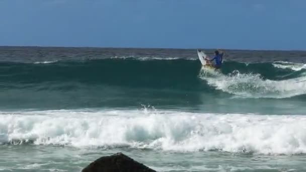 Coolangatta Queensland Austrália Março Março 2016 Captura Câmera Lenta Surfista — Vídeo de Stock