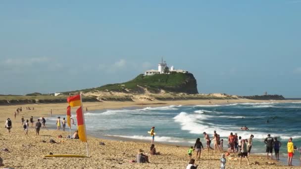 Coolangatta Queensland Australien Mars 2016 Slowmotion Skott Surfare Som Utför — Stockvideo