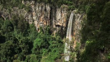 gold coast hinterland Bahar Çayı milli park'ın purlingbrook şelale görünümünü aşağı eğimli