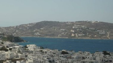 mikonos adasında chora kasabası