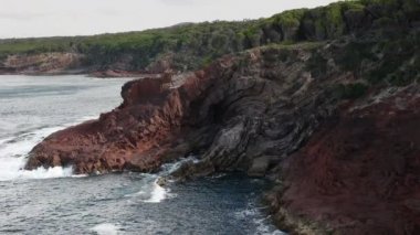 nsw eden de tortul kaya jeolojisinde antiklinal kıvrım, Avustralya
