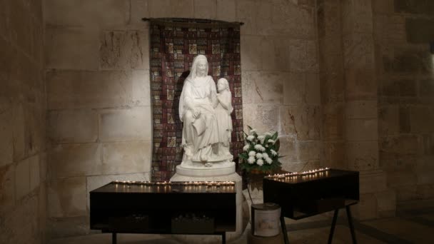 耶路撒冷，以色列- 2016年9月20日：耶路撒冷圣安妮雕像的全景 — 图库视频影像