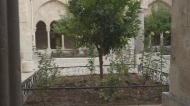 beytüllahim'de doğum kilisenin avluunda yürüyen gimbal vurdu