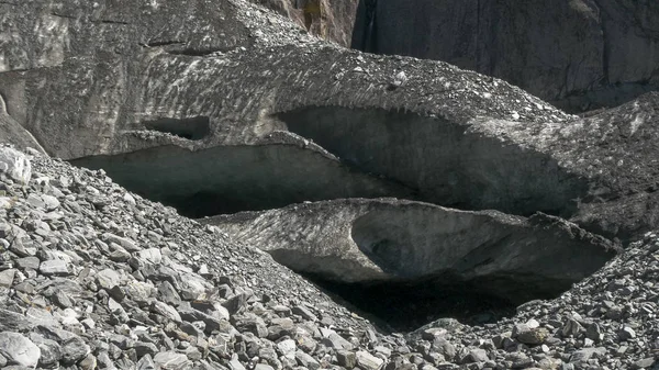 Cavernas de gelo na geleira franz josef na Nova Zelândia — Fotografia de Stock