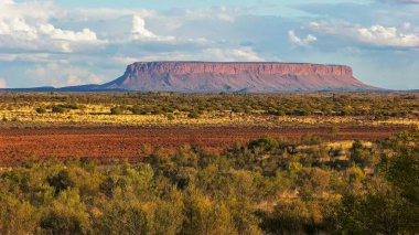 mount conner in the northern territory at sunset clipart