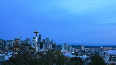 seattle uzay iğne alacakaranlık görünümü