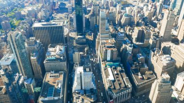New York, New York, ABD - 15 Eylül 2015: manhatten, ny yakın pan