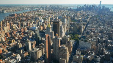 alt manhatten geniş açı çekim, ny