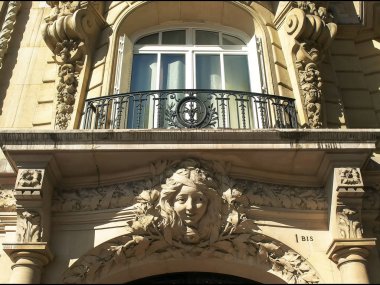 Paris, Fransa- 20 Eylül 2015: Paris'te bir dairede mimari detay çekimi