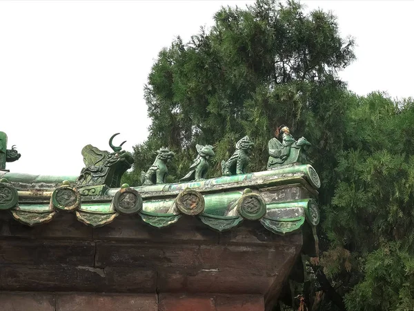 Skott av takpannor på himmelens tempel, Peking — Stockfoto