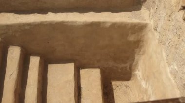 qumran, İsrail bir ritüel banyo için adımlar