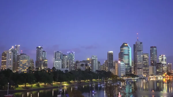 Vista del horizonte de Brisbane al amanecer —  Fotos de Stock