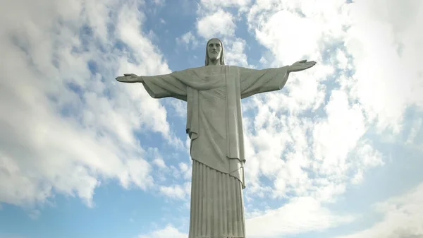 Rio de Janeiro, Brazílie-26. květen, 2016: odpolední pohled na Kristův pomník v Riu — Stock fotografie