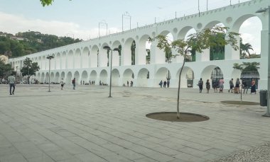 Rio De Janeiro, Brezilya- 25,Mayıs, 2016: Rio'daki lapa kemerleri