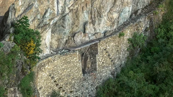 Úžasný incký most v Machu Picchu — Stock fotografie