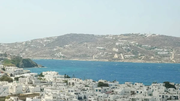 Mikonos adasında chora kasabası — Stok fotoğraf