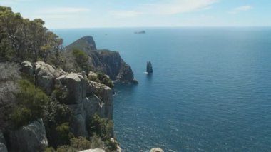 cape hauy yolda anıt geniş çekim, tazmanya