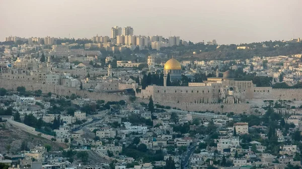 Felskuppel von der haas-promenade, jerusalem — Stockfoto